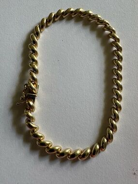 14 ct San Marco Bracelet 7 " 5mm